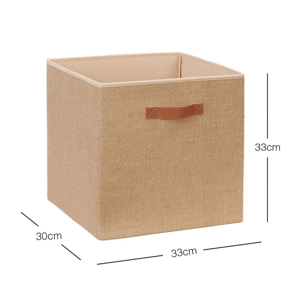 Premium Storage Basket Green Golden Jutex